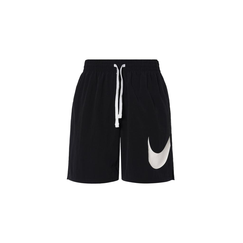 Nike Logo Lace-Up Casual Swim Shorts Men Swimwear Black FZ6326-010