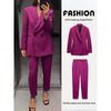 Za2024 Autumn New Women's Clothing Double Breasted Suit Outwear 8950336 String Decoration Pants 8944336