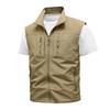 Gilet da Pesca da Escursione Estivo da Uomo Gilet da Fotografo da Uomo Giacca Senza Maniche in Rete Gilet con Tasche per Attrezzi 5XL