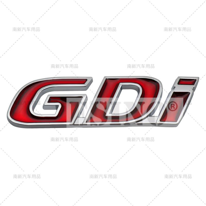 Car Trunk Zinc Alloy Adhesive Badge 3D GDi Emblem Rear Body Tailgate Adhesive Badge for Hyundai Sonata IX35 Tucson Elantra R1