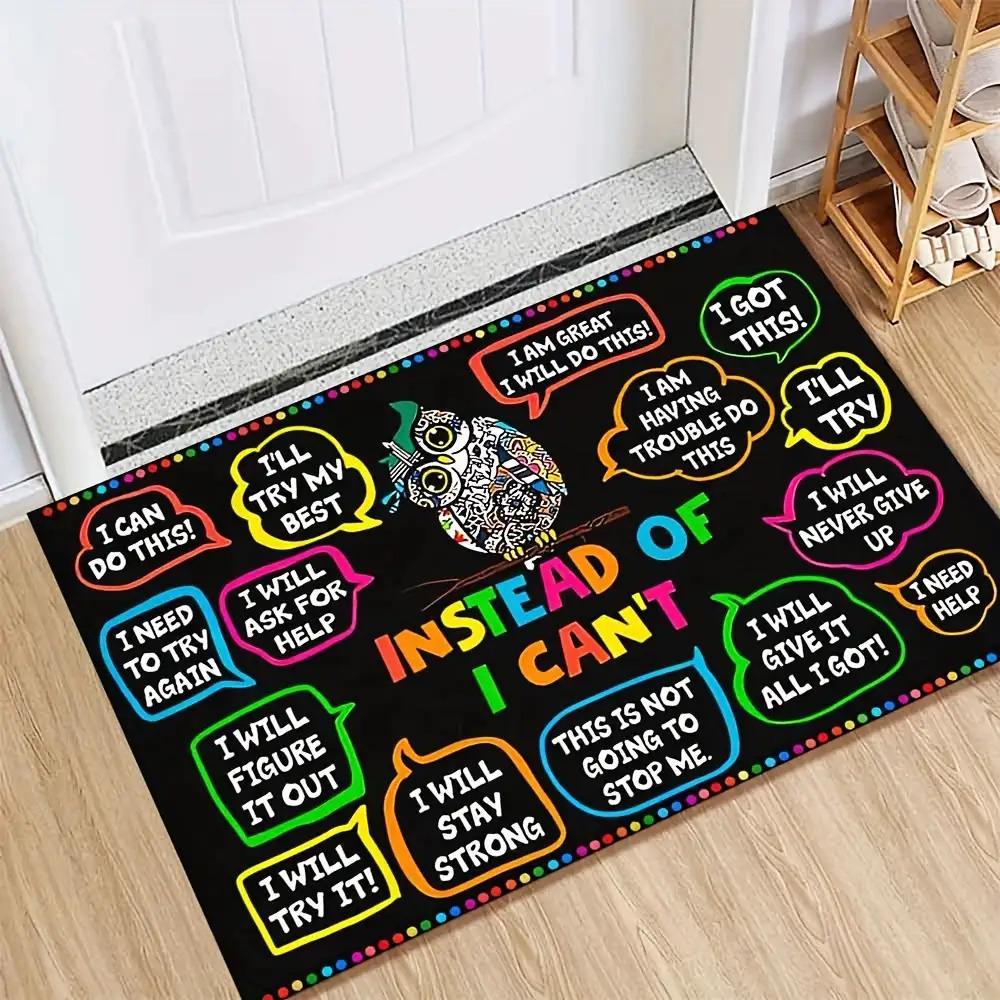 

VIKAMA Promotional Carpet Doormat Black Stain-Resistant Mat Welcome Mat Rug For Bedroom Carpet For Live Room Outdoor Carpet Home 40X60CM (1.3X2FT