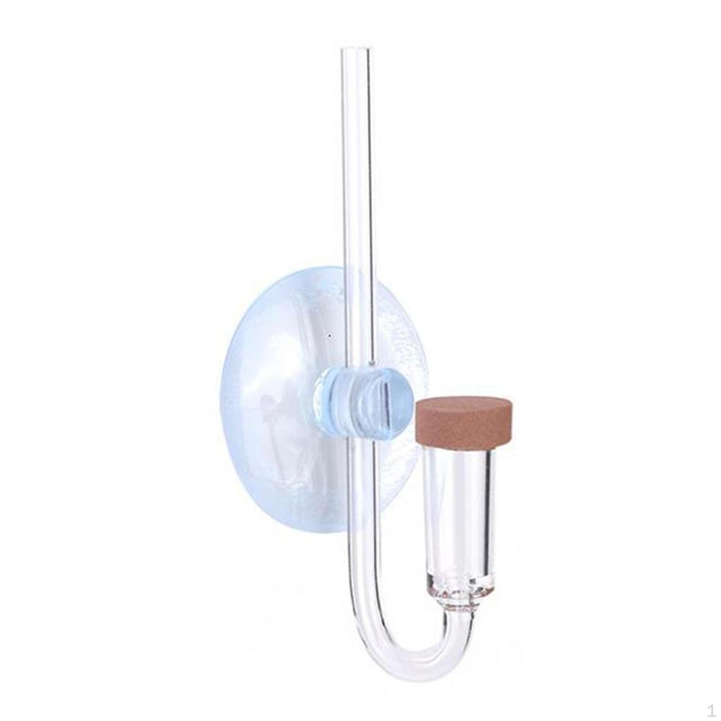 Aquarium Air Diffuser Carbon Dioxide Refiner Clear Small CO2 Bubble Marker for Glass Water