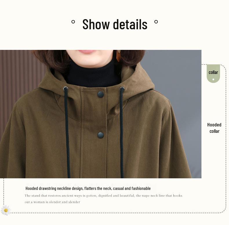 Women's Fashionable Fleece-Lined Parka: Thickened Cotton Jacket - 2024 Winter Outerwear, Loose Fit, Casual Style for Moms.