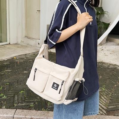 Versatile Messenger Bag Men'S Simple Shoulder Bag Japanese Sports Commuter Mailman Bag Female Student Class Bag