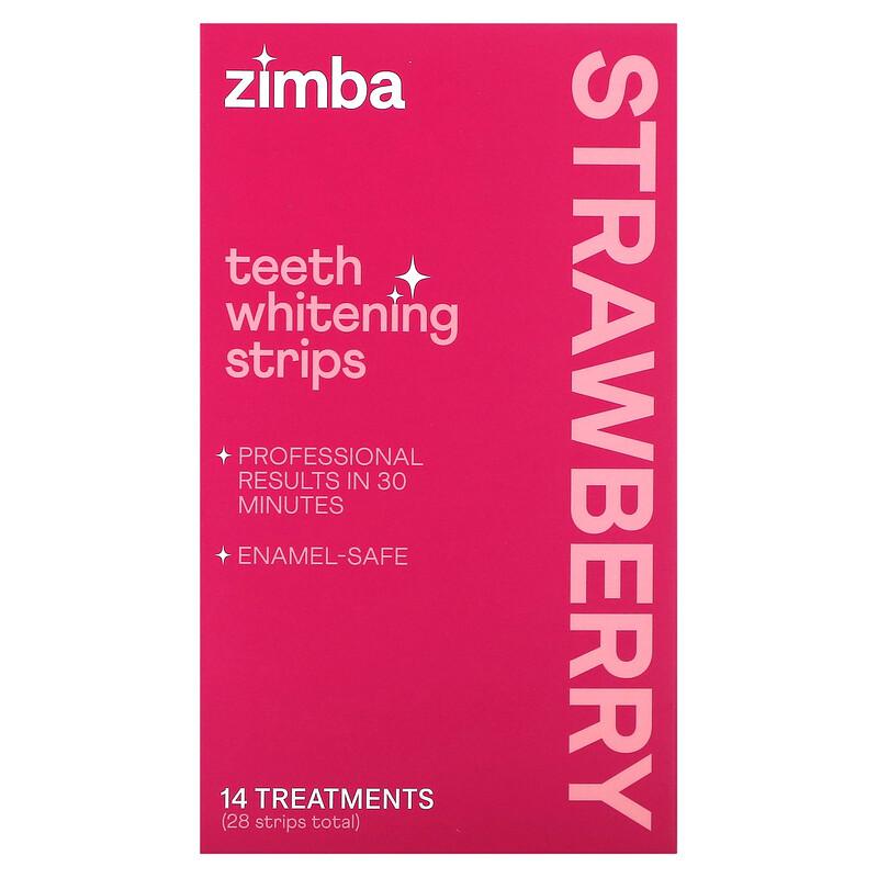 Teeth Whitening Strips, Strawberry, 14 Treatments