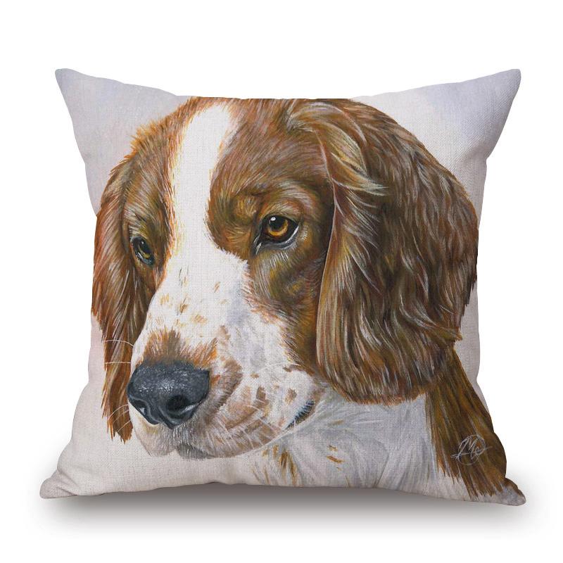 Bernese Mountain Dog  Jack Russell Border Collie Poster Cushion Cover Bedroom Decorative Pillow Case