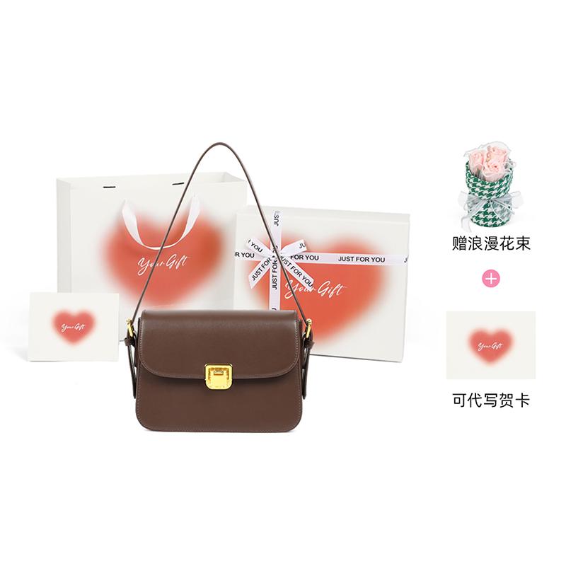 VINEY Cow Leather Crossbody Bag, Shoulder Bag Small Women's Multicolor 5946