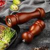 5/8 Inch Manual Pepper Grinder Wooden Salt and Pepper Mills Shaker with Ceramic Rotor Solid Wood Spices Grinder for Kitchen Home