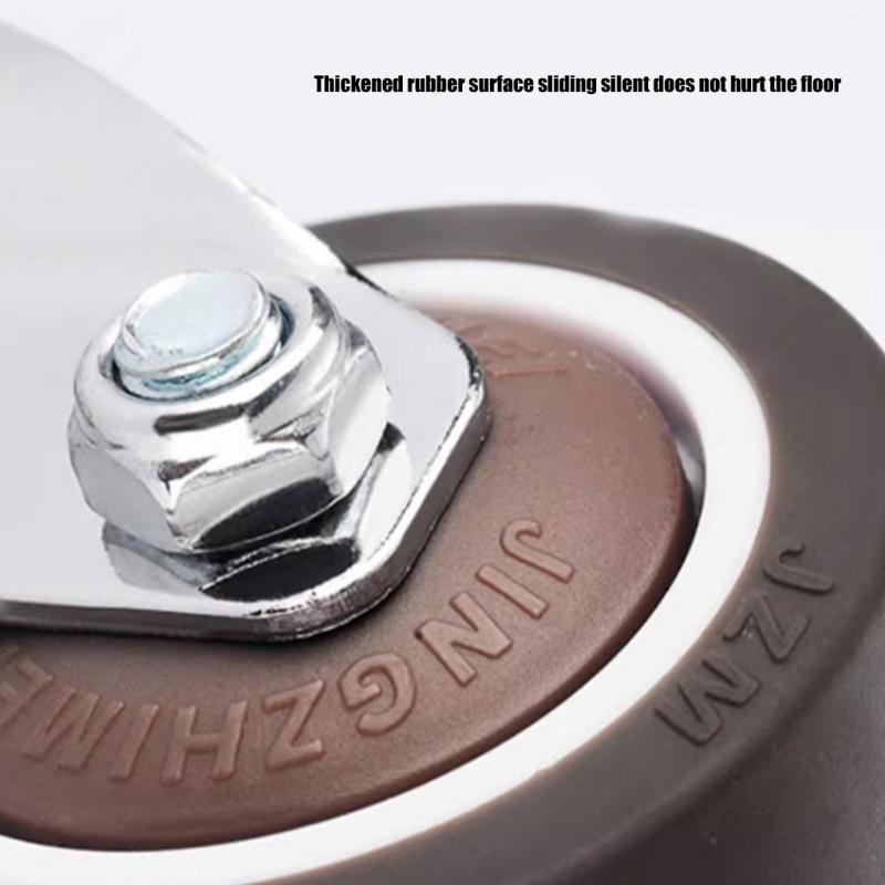 4 Stück Vierkantrohr Universalrad Lenkrolle Ersatzmöbel Drehräder Rollen Kofferrad Rolle Einfach zu installieren