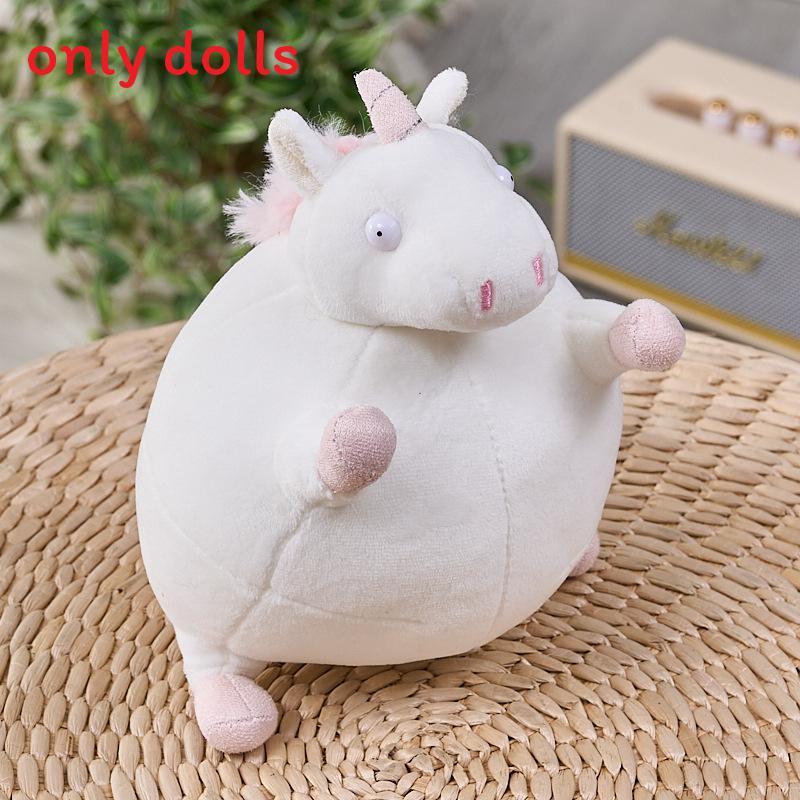 Hippopotamus Unicorn And Giraffe Plush Toy Keychain Pony With Soft Short Plush For Collectors And Decor