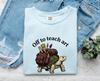 Zaino Tartaruga Maglietta Insegnanti Regalo d'Arte Donna Maglietta Disegnata a Mano Zaino T-Shirt Entusiasta Educatore Grafica Illustrata Vintage Pennello