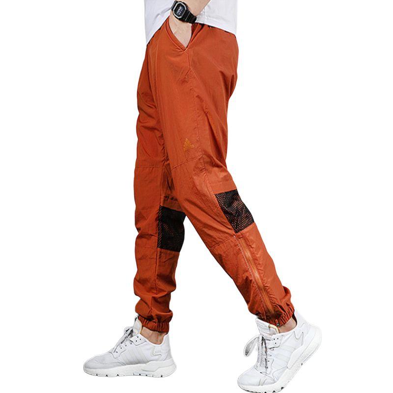 Adidas M S2S Woven Pants Comfortable Durable Breathable Solid Color Casual Pants Men Bottoms Orange ED1932