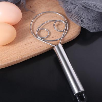Handheld Stainless Steel Dough Whisk Anti-stick Egg Beater Household Dough Mixer Stick  Cake