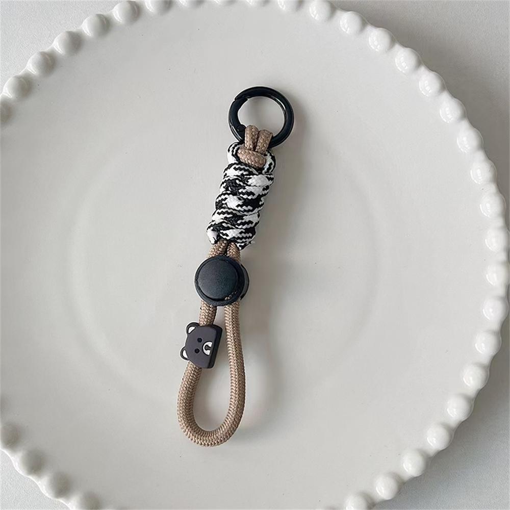 Cute Stylish Happy Heart Wrist Phone Lanyard Outdoor For iPhone Universal Case Nylon Rope Card Cord Clip Hanging Anti-lost Strap
