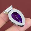 Faceted African Amethyst Pendant Real Gemstone Jewelry Handmade Vintage Pendant 925 Sterling Silver Pendant Birthstone Jewelry Gifts For Him