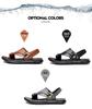 Men’s Genuine Leather Dual-Use Sandals and Slippers – Versatile Casual Beachwear