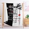 Blanket Flannel Blanket Emotional Handwritten Letter English Letter 2D Digital Printing Blanket Blanket