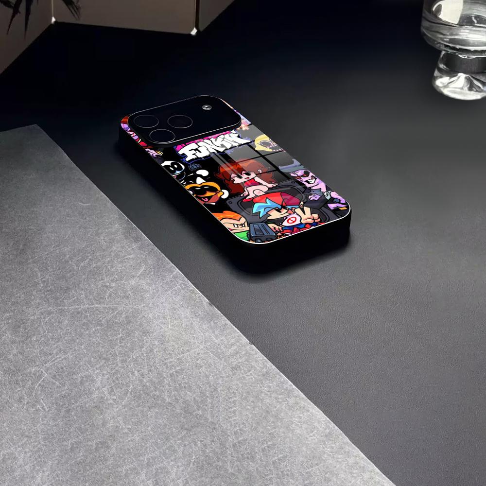 Friday Night Funkin Game Phone Case Tempered Glass For IPhone 17 15 16 14 12 13 11 Pro XS Max Plus Mini Cover