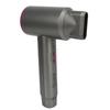Cordless Handheld Hair Dryer Portable Rechargeable Cold Hot Blow Dryer for Home Travel Gray 100‑240V US Plug