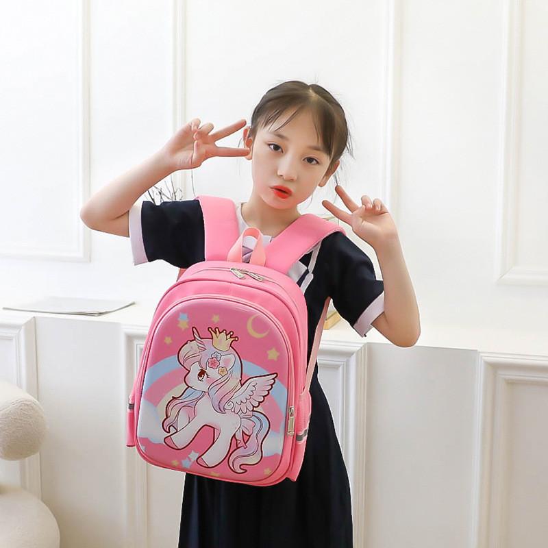 Adorable Cartoon Dinosaur Children Backpack Lightweight Boys Girls Kindergarten Bag