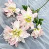 Artificial Dahlia Flowers Fake Flowers with Flexible Stem Reusable Faux Silk Flowers for Vase Floral Arrangement Wedding Bouquet Table Centerpieces