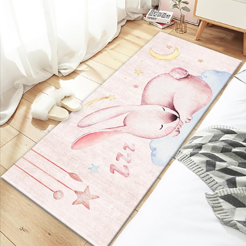 Bedroom Bedside Carpet Cute Room Underbed Floor Mat Small Carpet Long Strip Home Mat