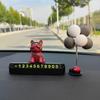 Skyminories strong adhesive bulldog couple inflatable parking license plate, husky, 1 piece,Korean car acc