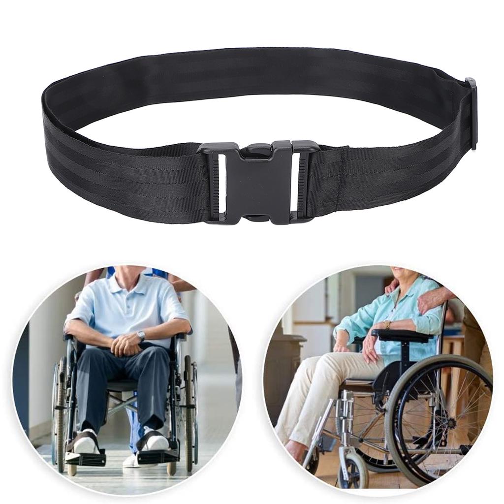 Cinturón de Seguridad para Silla de Ruedas de Una Pieza para Ancianos Diseño Ergonómico Ajustable Sujeción para Silla de Ruedas Correa de Seguridad