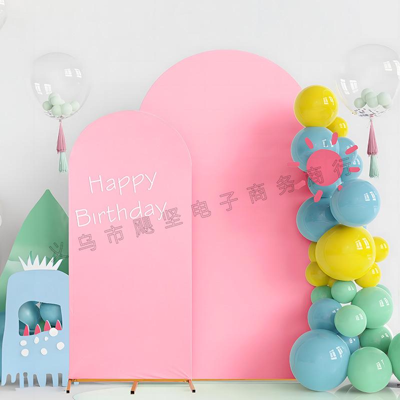 High-Elastic Thick Arch Fabric Cover for Wedding and Party Photography Backgrounds