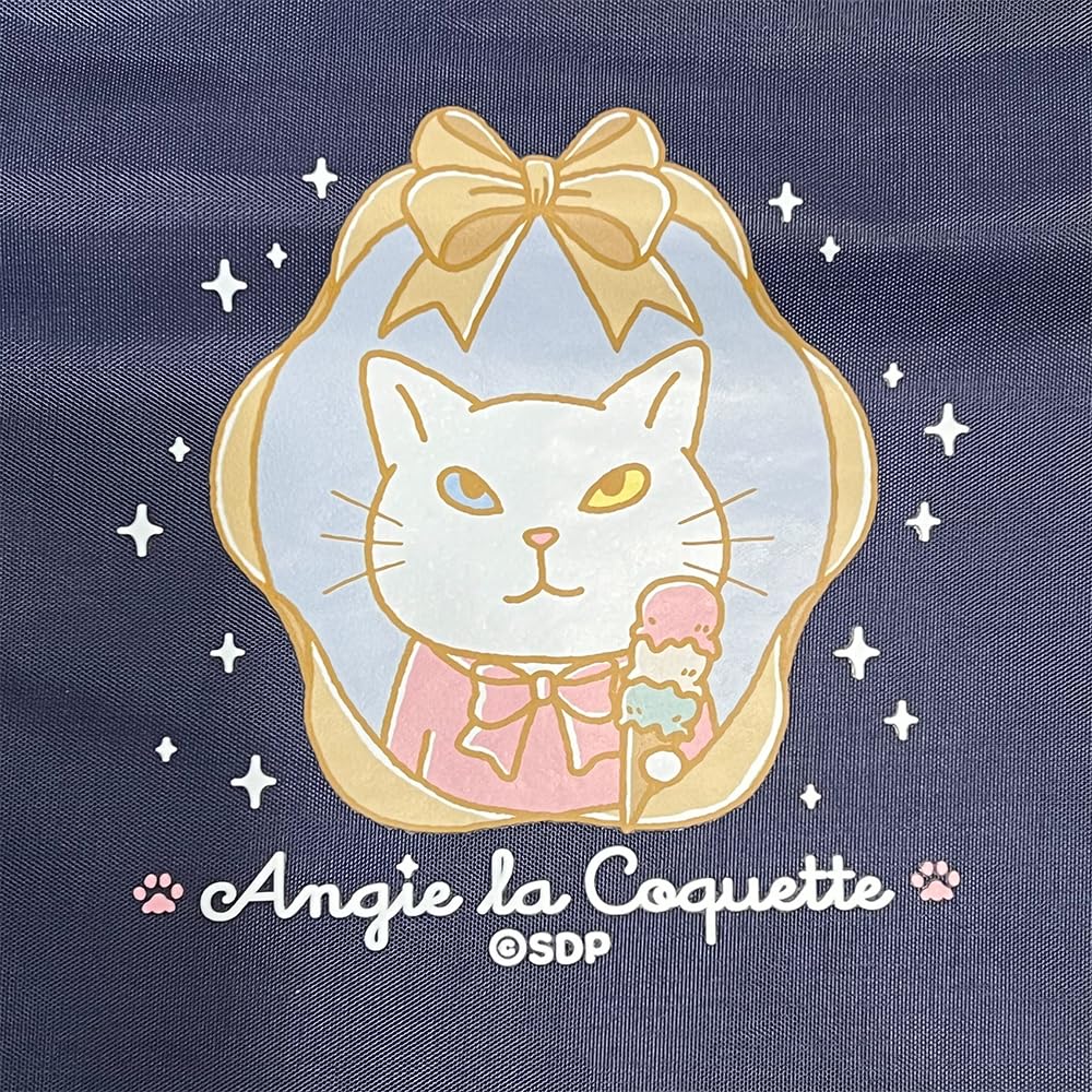 La Angie La Coquette Beautiful Angie Insulated Hot Cold Tote Cute Cat [Angie Coquette] & Bag, Navy, Character, Women's,