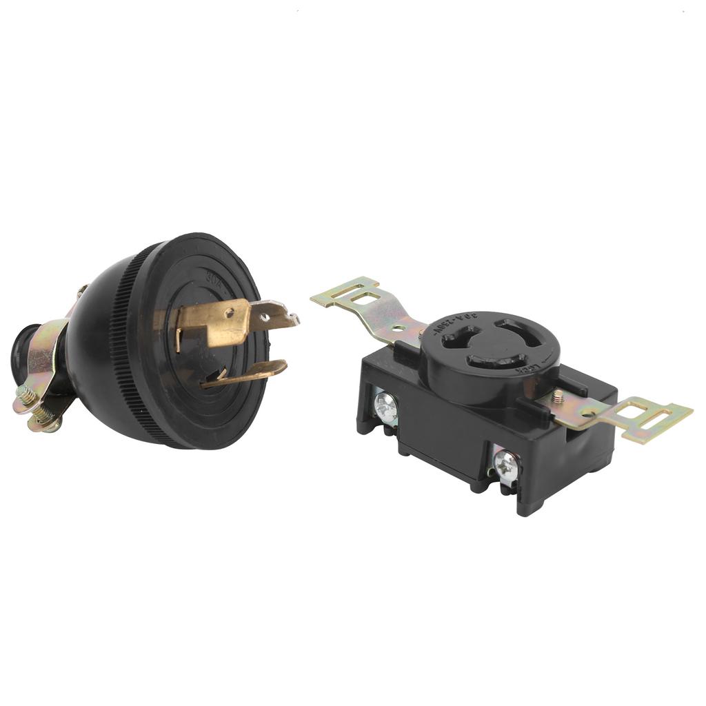 Generator 3 Hole Socket Plug SinglePhase Copper Diesel Engine Accessories 3 5 6.5 8KW AC220V