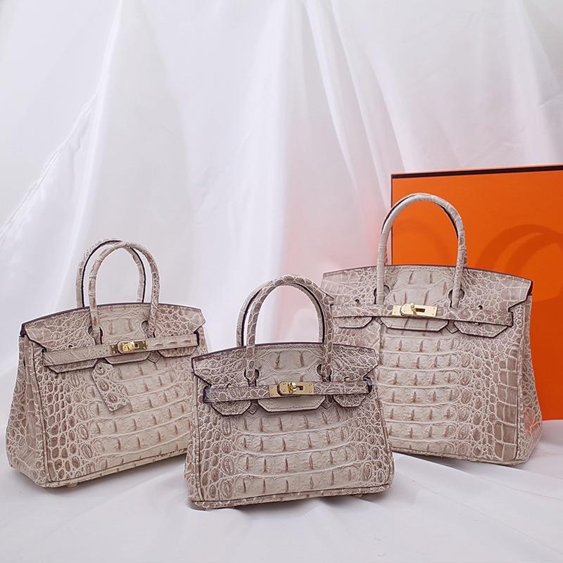 Geantă platină cu model os de aligator texturat, piele naturală, lanț nou la modă, atmosferic, geantă de mână, geantă de umăr messenger de capacitate mare.