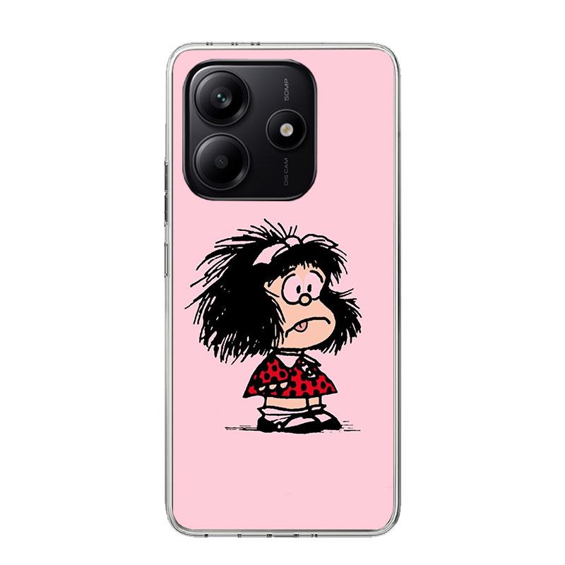 Cartoon Cute Mafalda Case Phone Cover for Xiaomi Redmi Note 14 13 12S 12 11S 11 11T 11E 10S 10 Pro Plus 9 9S 5G + Trend Fundas