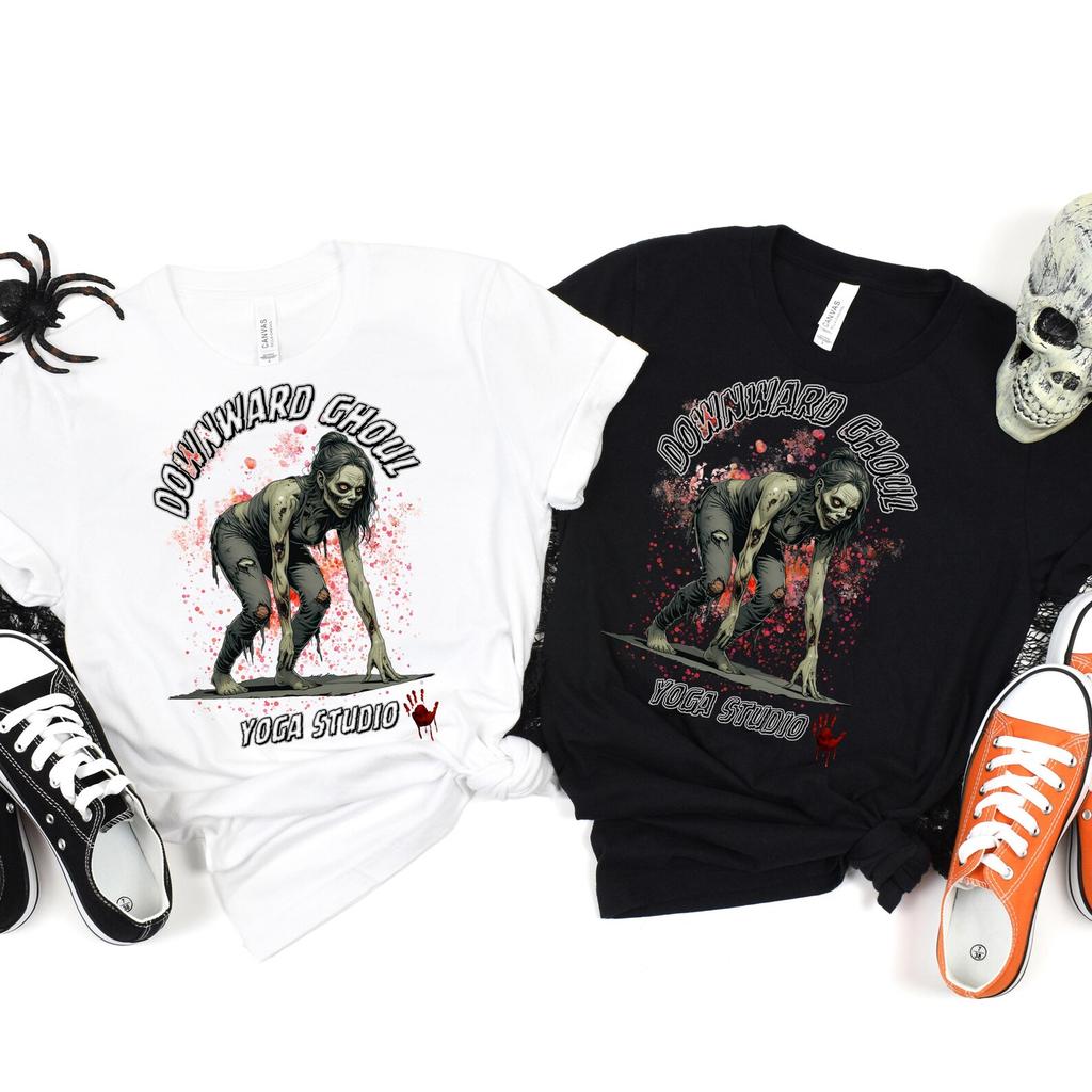 Zombie Yoga T-Shirt: Funny Halloween Costume Tee