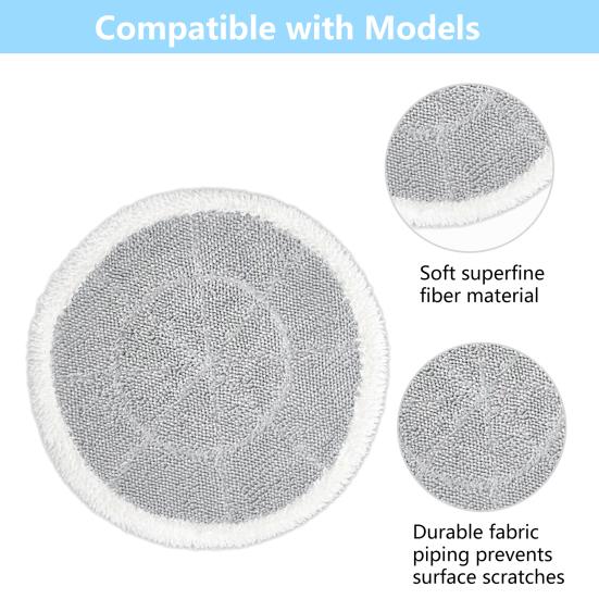 Steam Mop Pad Highly Absorbent Superfine Fibre Replacement Mop Cloth Accessories Mop Cloth for Shark S7001 S7000AMZ S7000 S7001TGT S7201