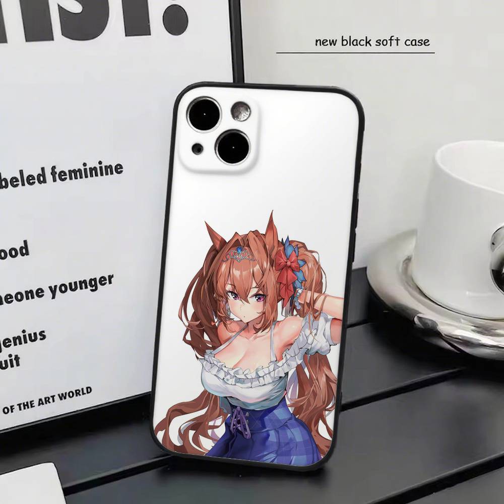 Daiwa Scarlet Anime U-Uma Musume Pretty Derby Phone Case Silicone Soft For IPhone 17 Air 16 15 14 13 12 11 Plus Pro Max Plus