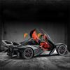 ABAA1 1:24 Project EVO Toy Model Car Diecast Metal Doors Opened Supercar Sound Light Pull Back Vehicles Boys Collection GiftVV