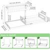 In-Cabinet Pull-Out Double Drawer Sink Rack for Kitchen and Bathroom Universal2Layer Organizer Storage Artifact