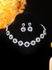 Elegant Bride Jewelry Set: European & American Necklace & Earrings for Evening Gowns