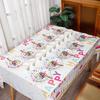 Waterproof Happy Birthday Print Tablecloth Disposable Rectangle Table Cover for Birthday Party Home Decor Party Supplies