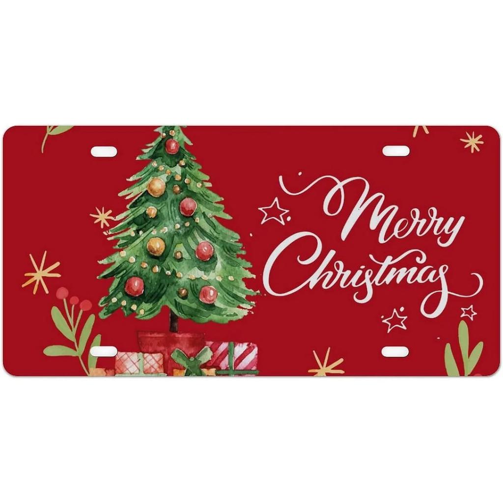 License Plates Sant Claus Metal Tin Signs for Wall Decoration Vintage Tags Metal Automotive Signs For Cafe Bar Club Garage Pu