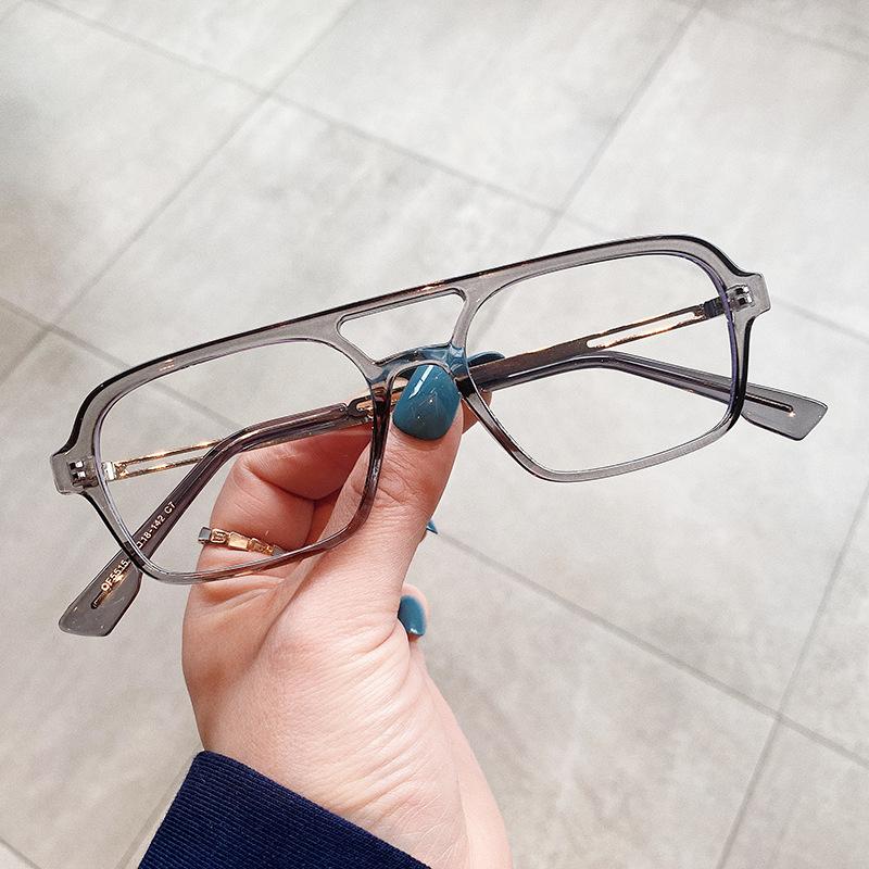 

Retro Square Orange Reading Glasses Small Metal Double Bridge Eyeglasses Frames Anti Blue Light Male Presbyopia Glasses 0~+600 0