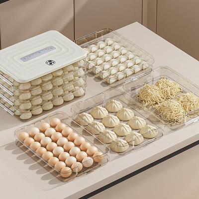 Multi-Layer Dumpling and Egg Storage Box - Food Grade, Freezer Safe