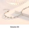 Fashion Crystal Silver Plated Heart Bracelet Zircon Diamond Adjustable Bracelet Jewelry Gift for Women