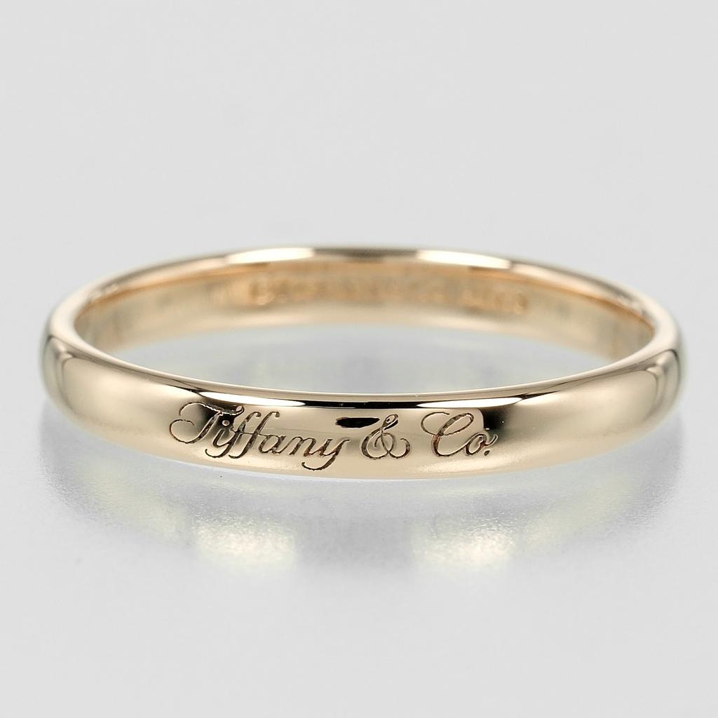 TIFFANY&Co. Notizen Lucida Ring K18 Roségold #9,0(US-Grösse) 3,2g Herren Gebraucht