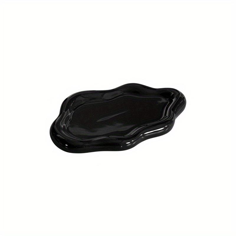 1pc ceramic cloud-shaped jewelry tray, suitable for decorating and collecting statues, space-themed home decoration