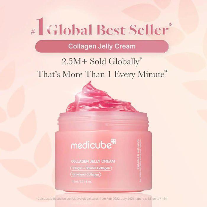 Crème - MEDICUBE - COLLAGEN GELY CREAM - 100ML - Anti-âge - Éclat de Verre Coréen
