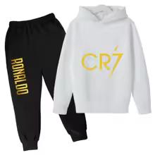 Ronaldo CR7 Imprimat Idol Fotbal Îmbrăcăminte Hanorac Copii Set 2 Bucăți Costum Pantaloni Copii Băieți Trening Îmbrăcăminte Fete Treninguri Sport