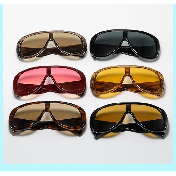 One-piece Toad Frame Sunglasses INS Men's and Women's Celebrity Sunglasses
