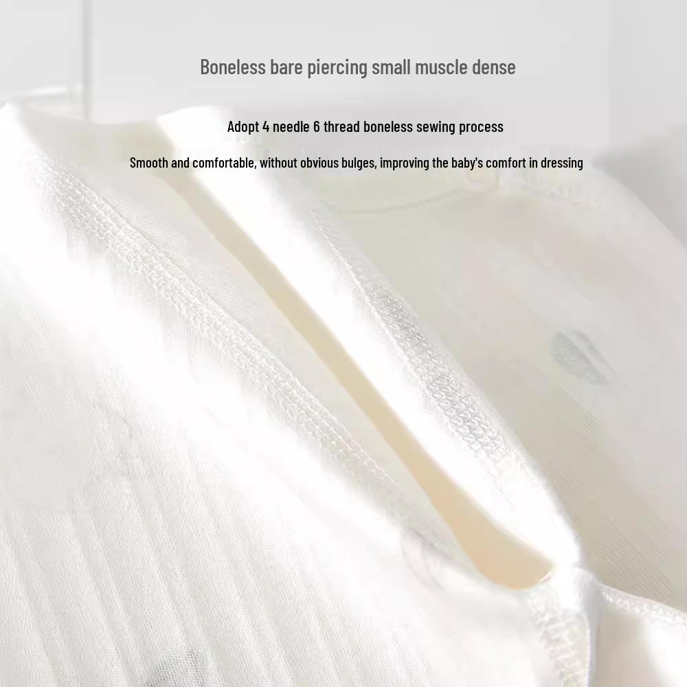 Salopetă cu mânecă lungă din bumbac pur pentru nou-născuți: Salopetă fără mâneci pentru băieți și fete, potrivită pentru tot anul